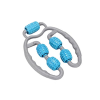Deep Tissue Massage 5 Wheel Leg Clamp Massager Adjustable Width U-Shaped Leg Roller Ergonomic Design Calf and Thigh Massager Multi-Functional for Women, Athletes