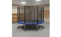 Heavy Duty Round Trampoline with Safety Net High Bearing Capacity Large Backyard Trampoline Weather Resistant Outdoor Jumping Bouncer Commercial Grade for Children, Adults, Playground