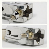 Drum Clamp Double-Sided Expansion Clamp Connecting Bracket Chrome-Finished Hardware Adjustable for Drummers, Stage