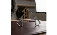 Kimberwicke Bridle Control Piece Chain Equestrian Gear Slotted Cheeks for Horseback Riding