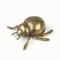 Figurine Carved Brass Retro Desktop Ornament for Tea Table