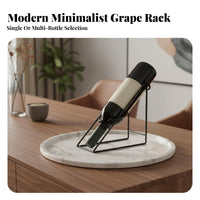 Light Luxury Design Wine Bottle Display Stand Sturdy and Stable Minimalist Wine Rack Ideal Gift Home Decor Long-Lasting for Homeowners, Adults, Dining Room, Kitchen, Restaurant, Party
