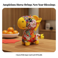 Year of the Horse Stuffed Creature Festive Design Chinese New Year Horse Doll Horse Plush Stuffed Ie Super Soft PP Cotton
