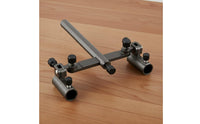 Double Rod Holder Sturdy Construction Double Bracket Rod Rack Long-Lasting for Lakeside