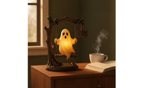 LED specters Figurine with Swing Glowing Halloween Highlight Light Spooky specters Figurine for Decorators, Collectors, Entryway, Bookshelf