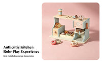 Breakfast Shop Toy Countertop-Style Miniature Kitchen Shop Storage Spaces