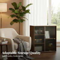 Century-Inspired-Century Design Modular Combination Cabinet Adaptable Standing Book Cabinet with Accessible Shelves Large Capacity Bookcase Sturdy Construction for Interior Design Enthusiasts, Office Workers, Apartment Dwellers, Living Room, Library