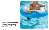 Thickened Material Adult Swim Buoyant Circle Large Size Adult Pool Tube Leak-Proof Air Valve for Adults, Women, Beach, Vacation