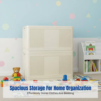 Large Capacity Foldable Storage Bin, Thick Organizer for Clothes, Quilts, Toys, Home, Car