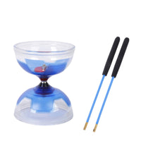 Flexible Material Bearing Chinese Spinning Top Set Stable Performance Beginner Chinese Spinning Top Kit Drop Resistant Double-Headed Rotating Toy for Beginners, Kids, Students, Outdoor Play