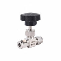 Stainless Steel Pin Valve Weld Installation Ferrule Fitting Valve Molded Body Industrial Hardware for Hydraulic Systems