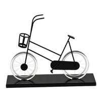 Wire-Frame Two-Wheeler Decor Minimalist Two-Wheeler Figurine Furniture Base Bike Sculpture for Living Room
