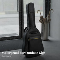 41 Inch Guitar Bag Water-Resistant Acoustic Guitar Gig Bag Musical Instrument Accessory Thickened Padding Large Capacity Pocket