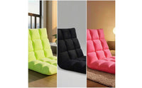 Floor Chair with Padded Backrest Low-Height Lazy Sofa Seat Sturdy Furniture Long-Lasting for Students, Tatami Room