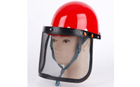 Brush Cutter Safety Visor Anti-Spray Lawn Mowing Face Visor Mesh Safety Visor Interchangeable Screens Safety Equipment