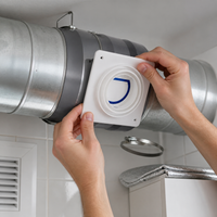 Submarine Backflow Preventer for Kitchen & Bathroom Exhaust Vents