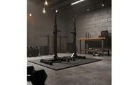 Adjustable Squat Rack Stable Foundation Support Bench Press Stand Rubber Feet Barbell Holder Stand for Garage