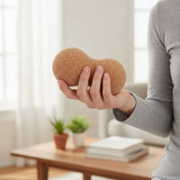 Textured Peanut Massage Ball Compact Peanut Roller Ergonomic Cork Massage Roller Easy to Carry for Muscle Recovery