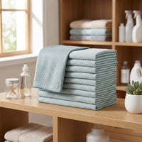 Fish Scale Microfibre Cloth, 30x40cm Microfibre Cleaning Cloths, Reusable Glass and Car Window Polishing