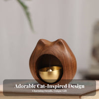 Lucky Cat Chime Easy Installation Lucky Cat Door Chime Handcrafted Japanese Design Entry Bell for Homeowners, Gift Donors, Entryway, Cafe, Porch