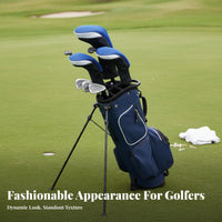 Interchangeable Number Label Golf Club Headcover Full Protection Long Neck Golf Headcover Thick Sponge Padding for Travel, Storage