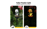 Waterproof Solar Panda Light Weather Resistant Panda Garden Stake Light Auto On/deactivate for Patio, Backyard, Pathway