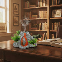 Mountain  Model  with Water Dispenser Mist-Spraying Mountain Model Ornament Interactive Toy for Kids, Teachers, Desk
