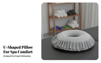 Removable Cover U-Shaped Prone Pillow Soft Velvet Material U Shaped Face Pillow Easy to Clean for Estheticians, Chiropractors, Home, Bedroom