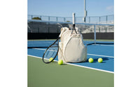 Tennis Backpack Padded Badminton Backpack Drawstring Pickleball Bag for Athletes, Gym