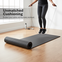High-Density PVC Yoga and Fitness Mat for Jump Rope and Partner Workouts