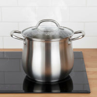 Large Stainless Steel Soup Pot Thickened Construction Stainless Steel Stock Pot Large Stockpot with Lid Even Heat Distribution