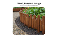 Decorative Landscape Border Anti Flexible Wood Garden Fence for Patio