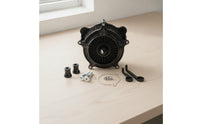 Air Filter with Mounting Accessories Aftermarket Air Cleaner with Mounting Hardware Round CNC for Motorcyclists, Garage Install