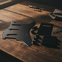Pickguard Kit Pre-Drilled Guitar Pickguard with Knobs Parts for Guitarists, Luthier