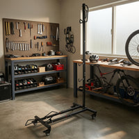 Bike Vertical Stand Stand Adjustable Upright Bike Stand Mobile for Cyclists, Garage