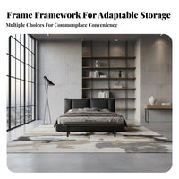 Paddedspine Bed Frame Italian Luxury and Design Upholstered Bedstead Modern Minimalist Design Bedroom Furniture for Newlyweds, Apartment, Guest Room