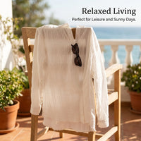 Long Sleeve Shirt for Women with Collar and Loose Fit, Oversized Casual in Korean Style with Blended Fabric, Everyday Wear
