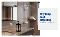 Liquid Soap Dispenser Bottle, Press Pump Bathroom Lotion Container, PP Material, Hotel Use Wholesale