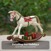 Rocking Horse Statue Festive Decor Figurine for Collectors, Home Stylists, Bookshelf, Tabletop, Shelf