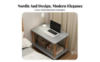 Space-Saving c-curved End Table Minimalist Design Storage Stand Multi-Functional Household Furniture adaptable Use for Apartment Dwellers, Home Workers, Students, Living Room, Next to Sofa, Small areas, Bedside