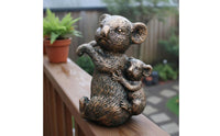 Climbing Koala Figurine Realistic Detail Parent and Child Koala Statue Lightweight Home Decor for Patio