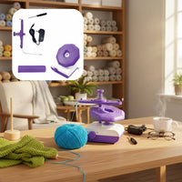 Time-Saving USB Yarn Winding Machine Compact Design Electric Yarn Winder Large Capacity Craft Tool Anti-Tangling for Knitters, Crocheters, Knitting Projects, Home Crafting