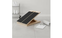 Wooden Slant Board Stable Base Wooden Calf Stretcher Non-Slip Surface Adjustable Slant Board for Restorative Users, Beginners, Home, Gym