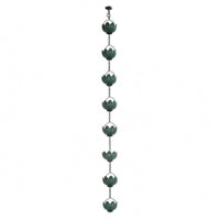 Openwork Flower Rain Chain Soothing Sound Gutter Rain Chain Rust-Resistant Outdoor Decor Anti-Corrosion