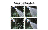 Adjustable Flow Control Garden Hose Nozzle Leak-Proof Connector 8-Pattern Water Sprayer Long-Lasting Construction for Homeowners