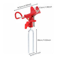 Fishing Rod Holder with Ground Stake Adjustable Fishing Rod Support Bracket Swiveling Pole Stand for Anglers