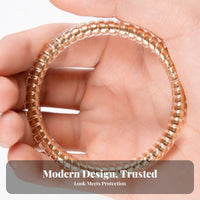 Anti-Scratch Bracelet Wrap Abrasion Resistant Transparent Jewelry Protection Film Collision Resistant Silicone Bangle Sleeve for Women