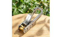 Spring-Loaded Rope Tensioner Hook No-Knot Self-Locking Rope Hook Knotless Hardware One-Handed for Camping