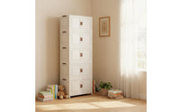 Foldable Storage Cabinet Space-Saving Installation Storage Rack Large Capacity Foldable Cabinet for Students, Apartment, Dorm Room