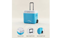 Wheeled Ice Chest Retractable Ice Chest with Wheels for Picnics, Tailgating